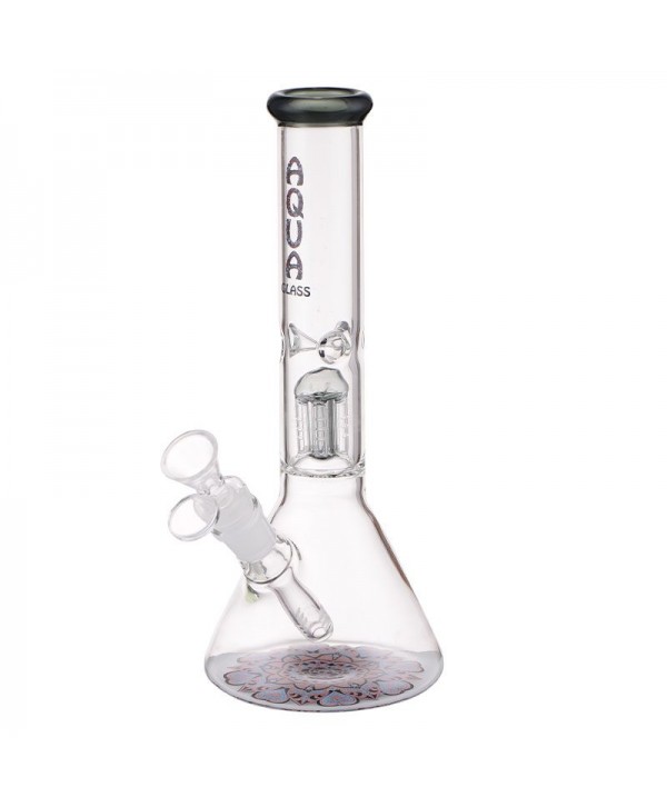 AQUA 10″ Glass Beaker Bong with 5 Arm Percolator And Ice Catcher