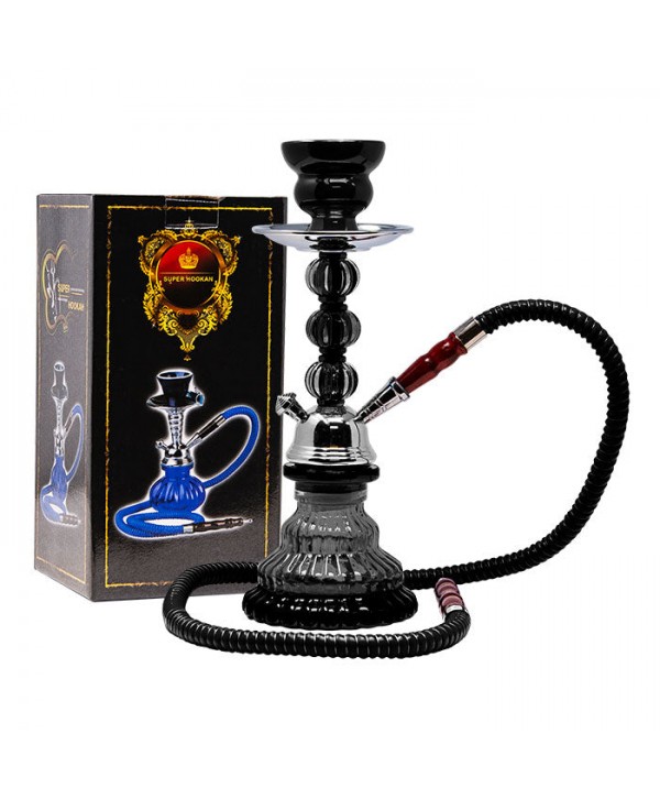 Black Pyramid 12" Glass Hookah