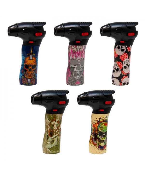 Nibo Deluxe Torch Lighter Skull Design