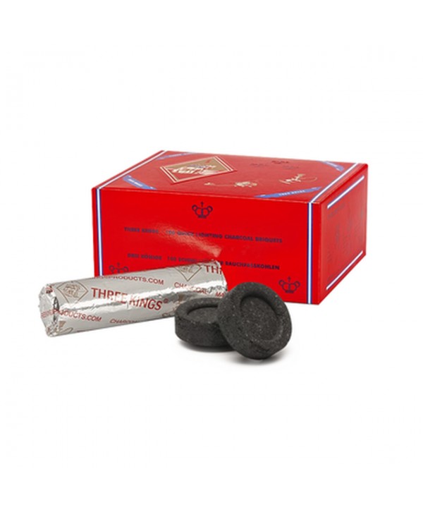 Three Kings Hookah/Shisha Charcoal (Roll of 10)