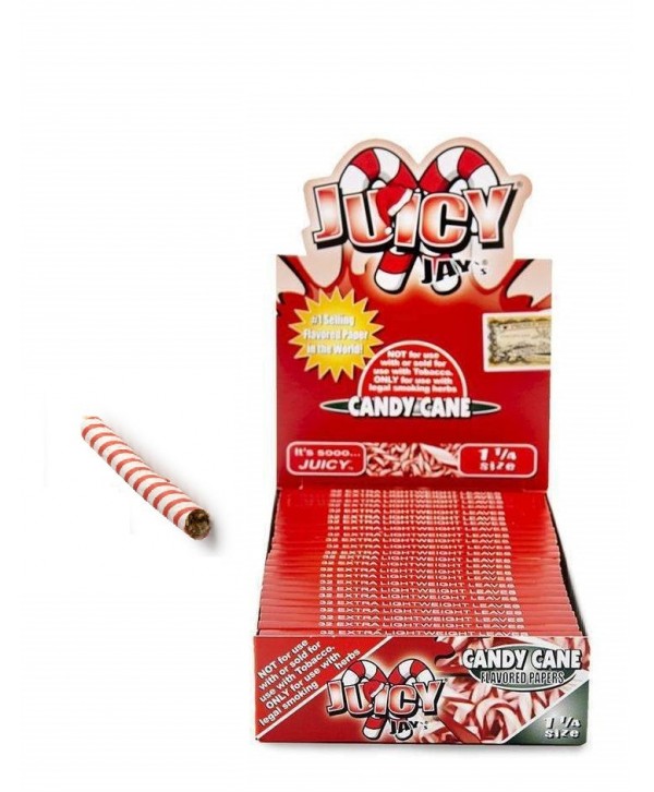 Juicy Jay's 1 1/4 Candy Cane Rolling Papers