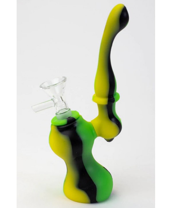 7" Single Chamber Silicone Bubbler