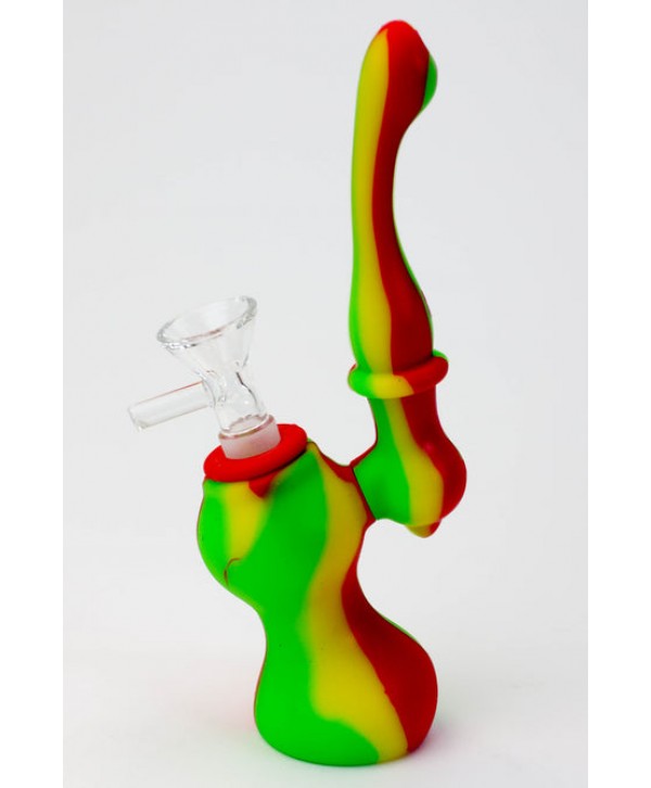 7" Single Chamber Silicone Bubbler