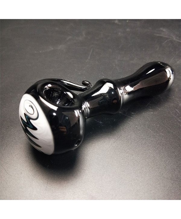 5″  Solid Black Glass Hand Pipe