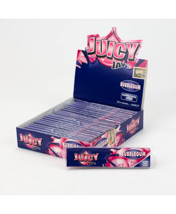 Juicy Jay's King Size Slim BubbleGum flavoured papers