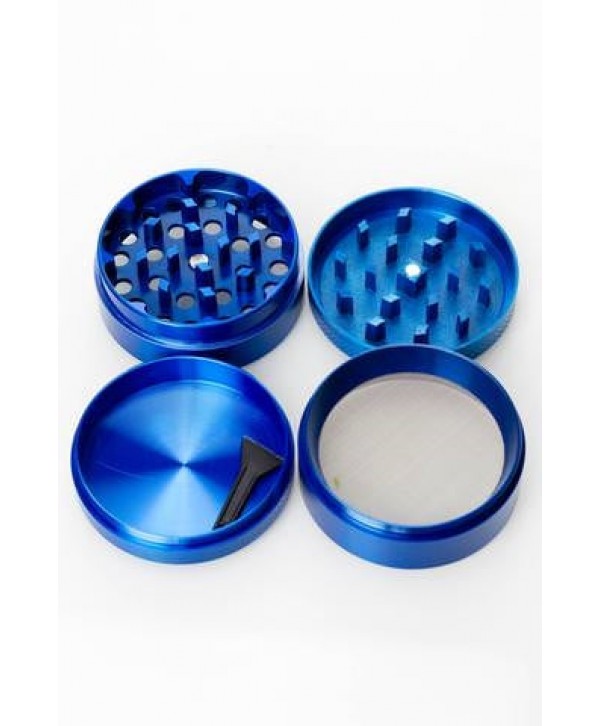 Engraved 4 parts metal grinder 50mm