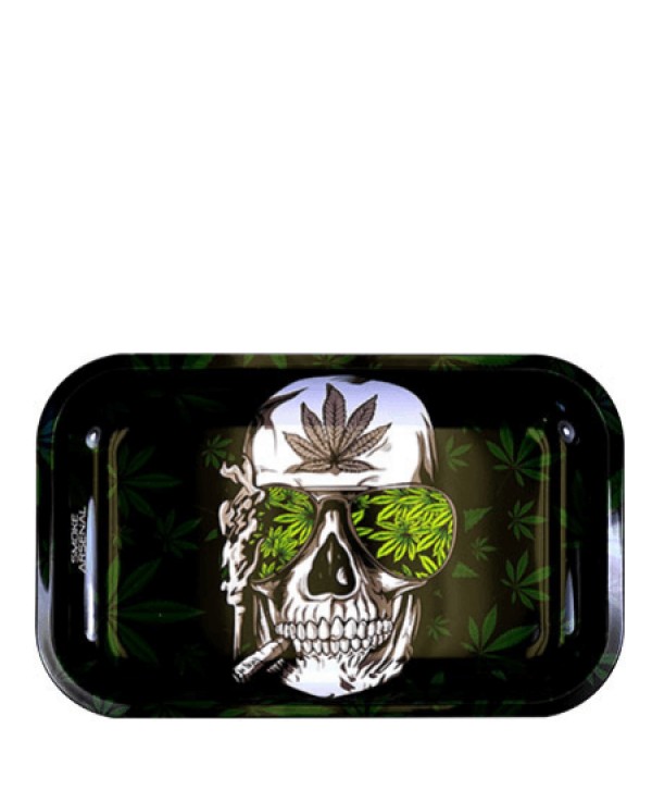 Blaze To The Grave Metal Rolling Tray