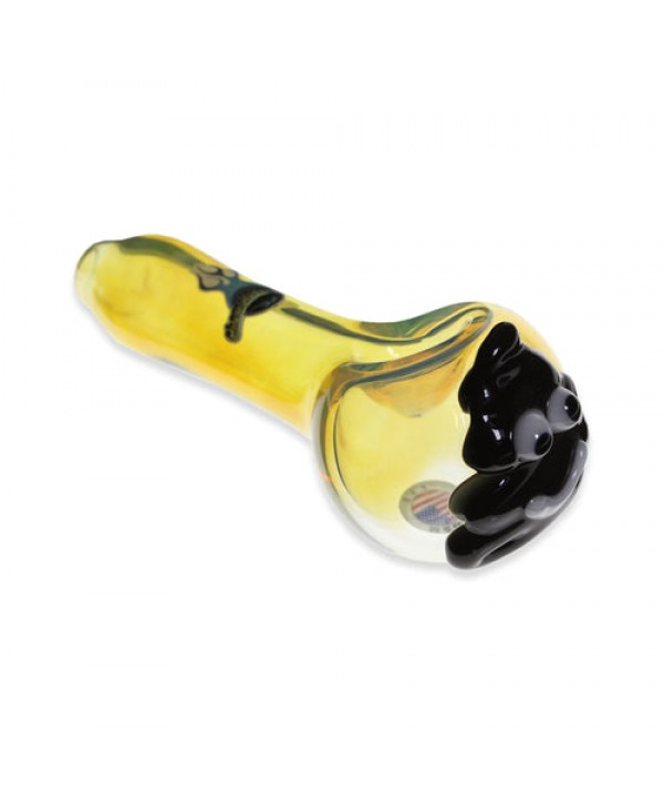 Poo Emoji Pipe 5" Chameleon Glass
