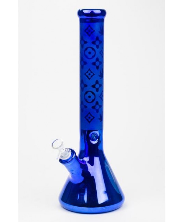 Luxury pattern 16" 7mm metallic beaker bong