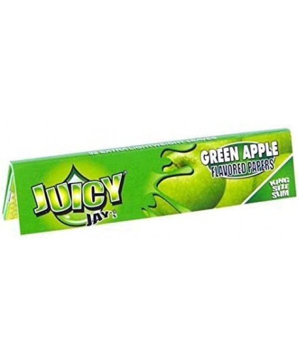 Juicy Jay's King Size Slim Green Apple Flavoured Rolling Papers