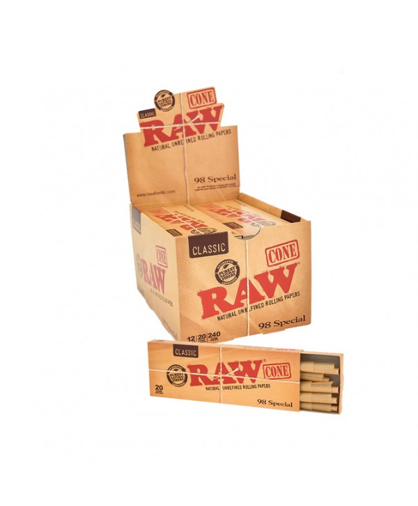 RAW 98 Special Pre-Rolled Cones - Pack of 20