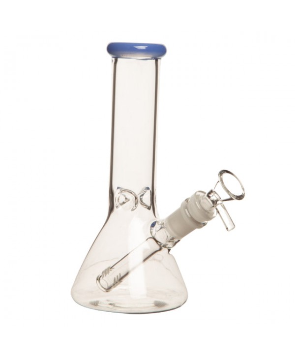 Clear 8" 5mm Glass Beaker Bong