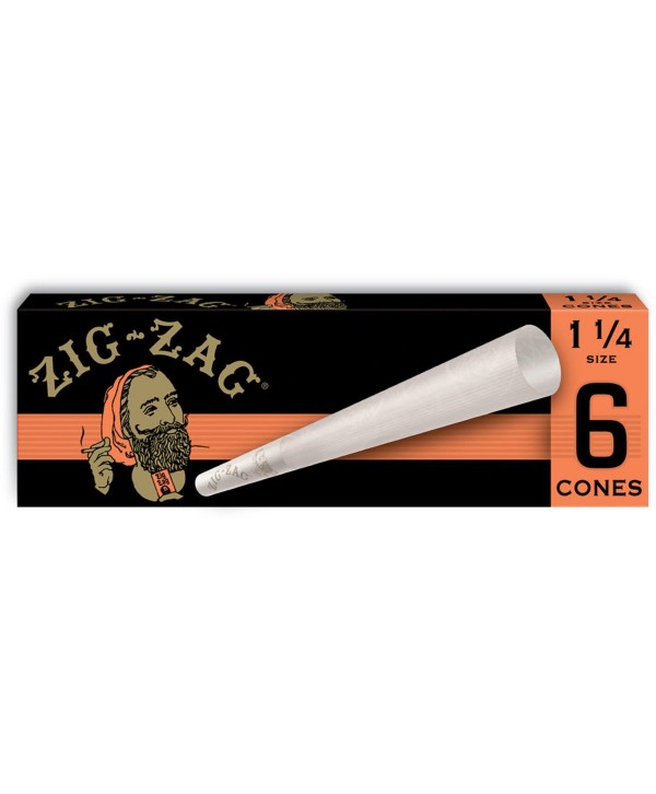 ZIG-ZAG Pre-Rolled Cone 1 1/4" 6 per pack