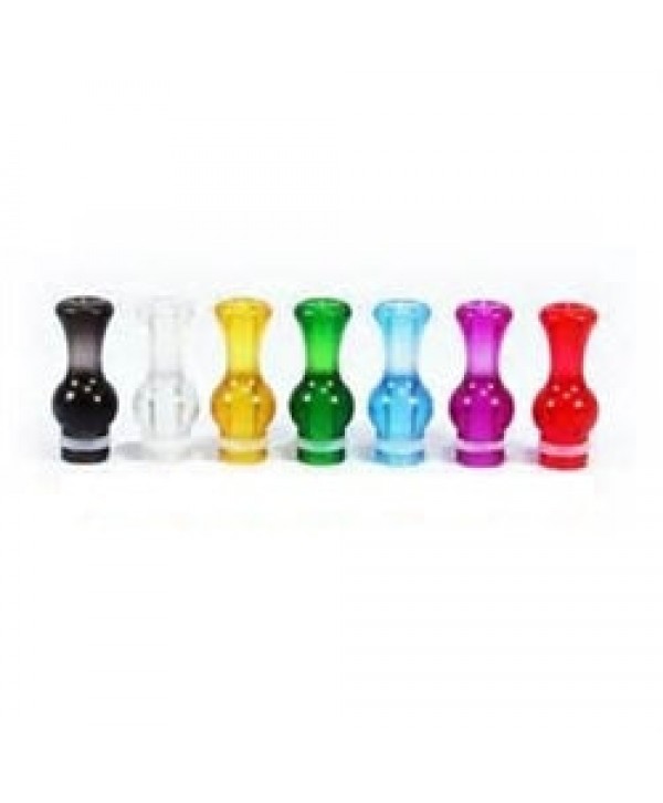 [Clearance] Ming Smoky Clear Delrin Drip Tips