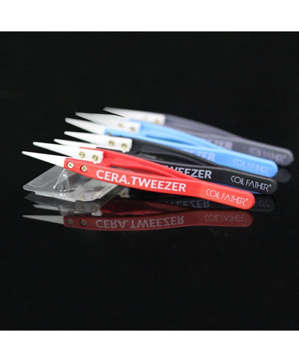 Coil Father Elastic Ceramic Tweezers Grey