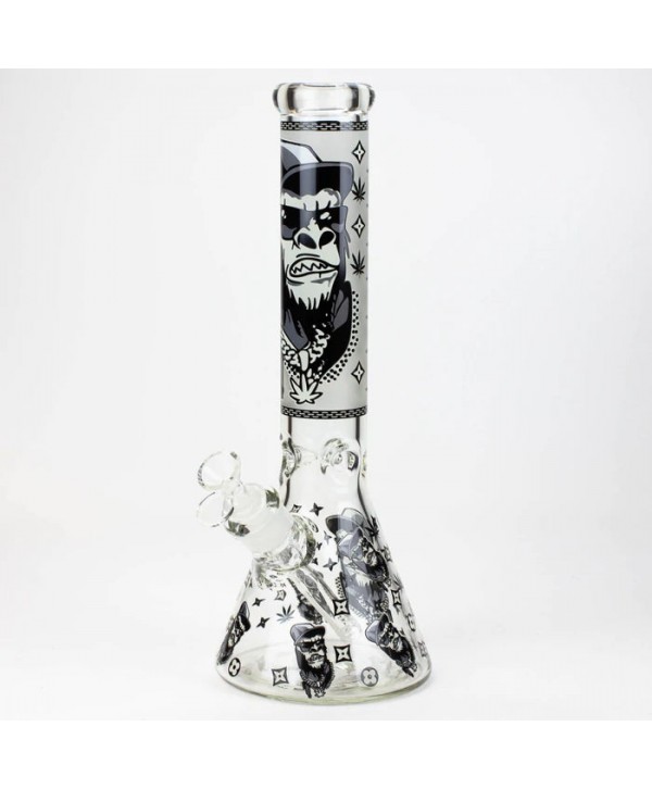 14" Gorilla Glow in the Dark Beaker Bong 7mm