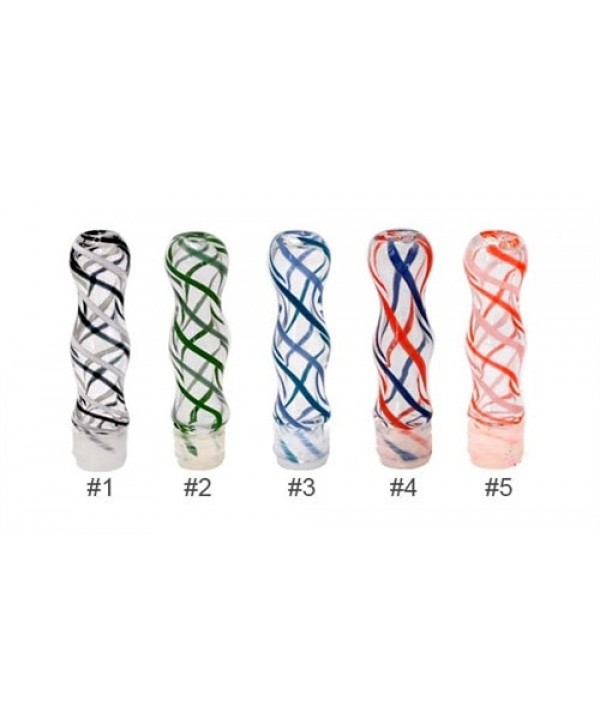 [Clearance] Glass Swirled Drip Tip