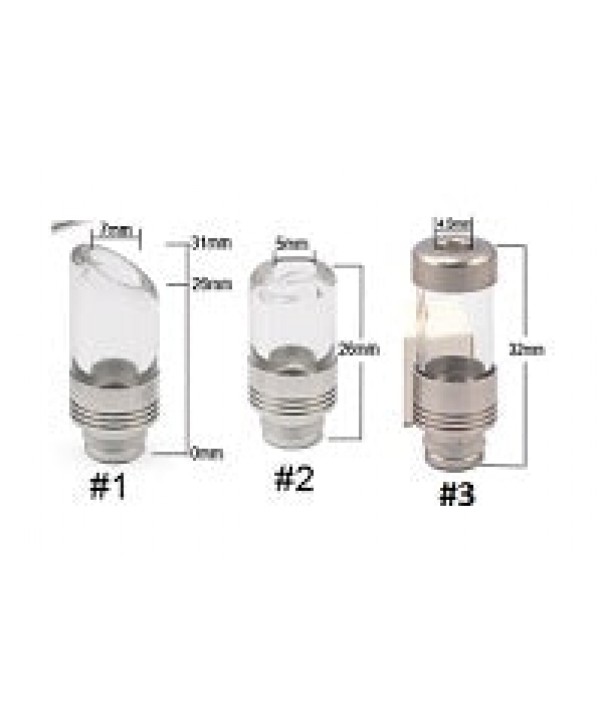 [Clearance] Wide Bore Glass & Stainless Steel Hybrid 510 Drip Tip