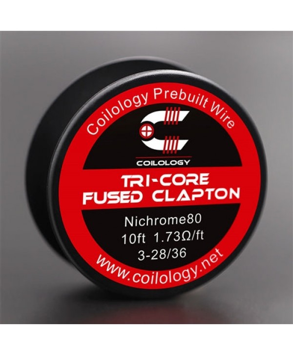 10ft Coilology Tri-Core Fused Clapton Spool Wire 3-28ga-36ga(1.73ohm)