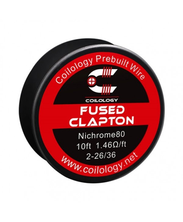 Coilology Fused Clapton Prebuilt Spools Wire 2-26ga-36ga(1.46ohm) (10ft)