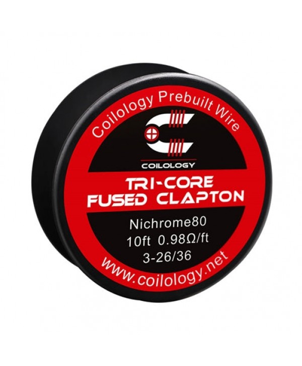 10ft Coilology Tri-Core Fused Clapton Spool Wire 3-26ga-36ga(0.98ohm)