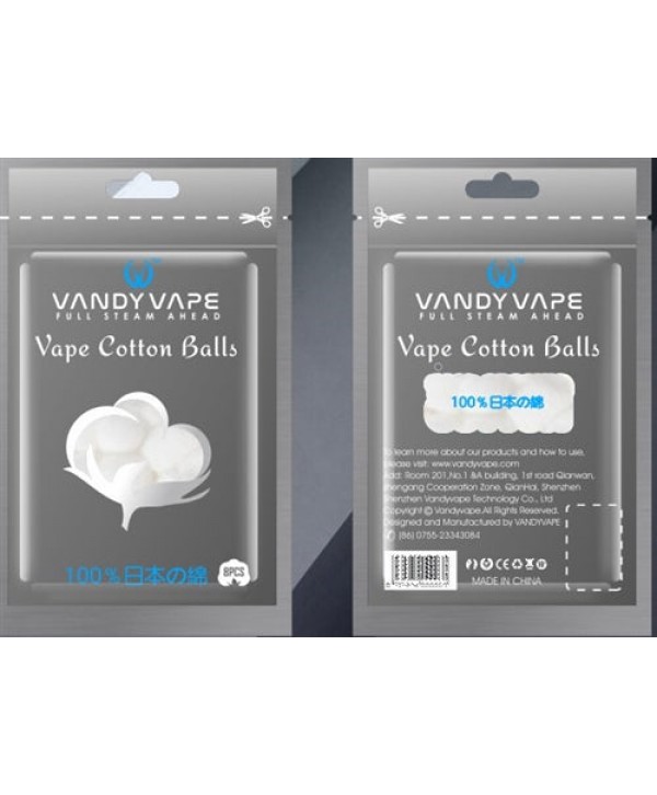 [Clearance] Vandy vape Vape Cotton Balls 8pcs