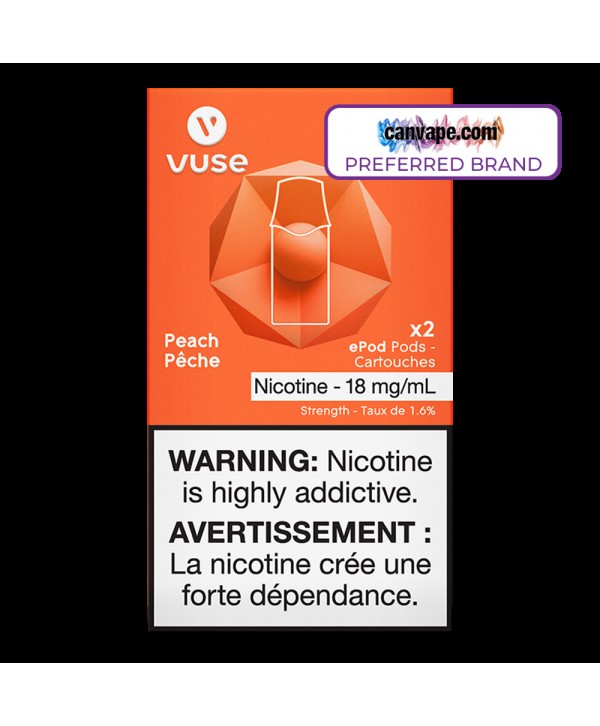 Vuse - Vype Peach ePod Replacement Pods 1.6%
