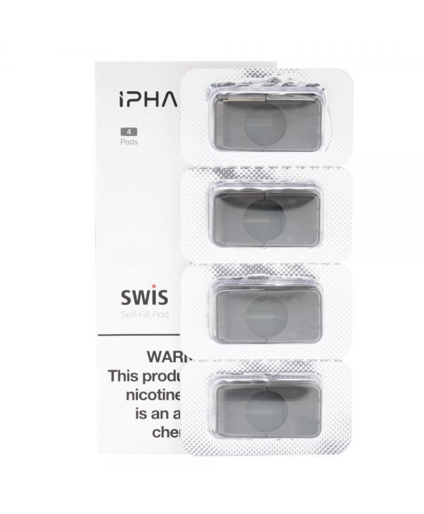 [CLEARANCE] IPHA - Swis 0.7 mL Pod Cartridges 4/PK (J Compatible Empty Pods)