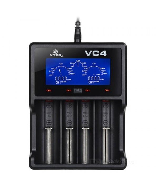 Xtar VC4 4-slot Smart Charger with LCD Screen