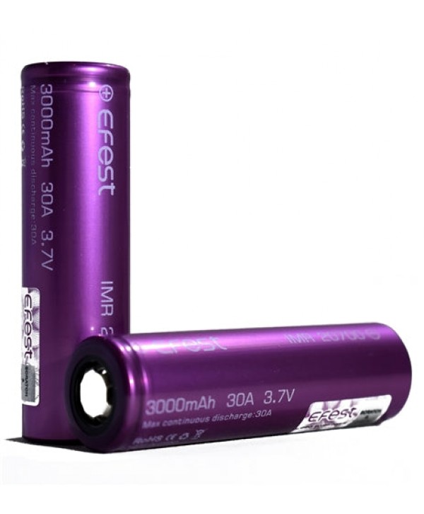 EFEST 20700 3000mAh High-Drain Battery 30A