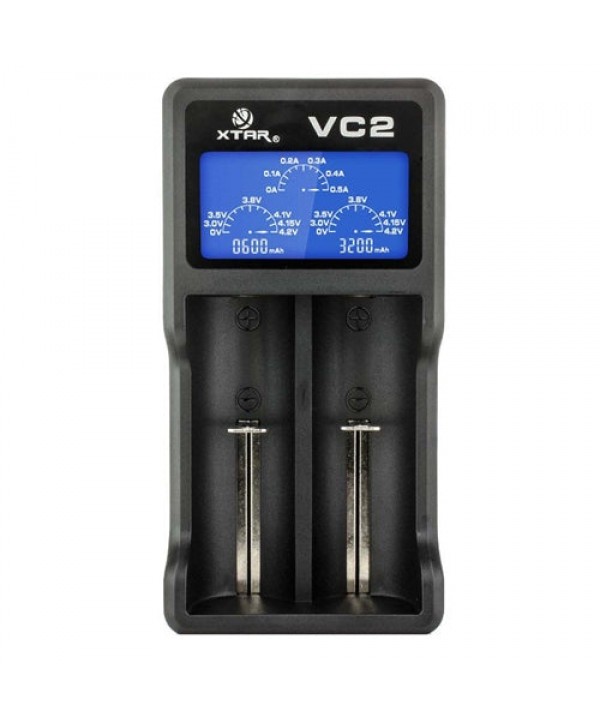 Xtar VC2 2-slot Smart Charger with LCD Screen