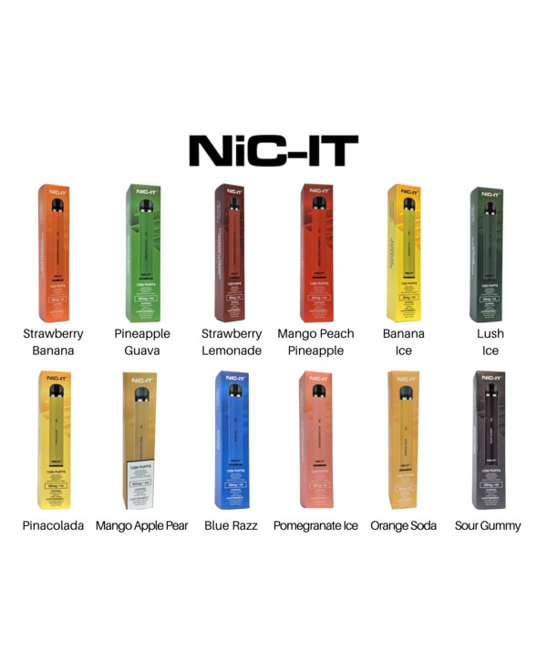 [Clearance] NiC-IT Disposable 1200 Puff 850mAh 4.5ml NiC IT