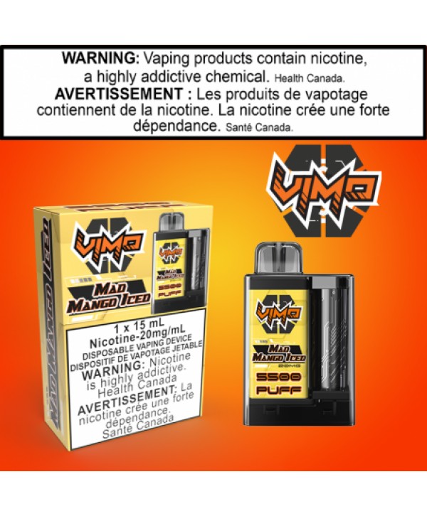 Vimo 5500 USB-C 15ml 500mAh Rechargeable Disposable Vape *4 New Flavours*