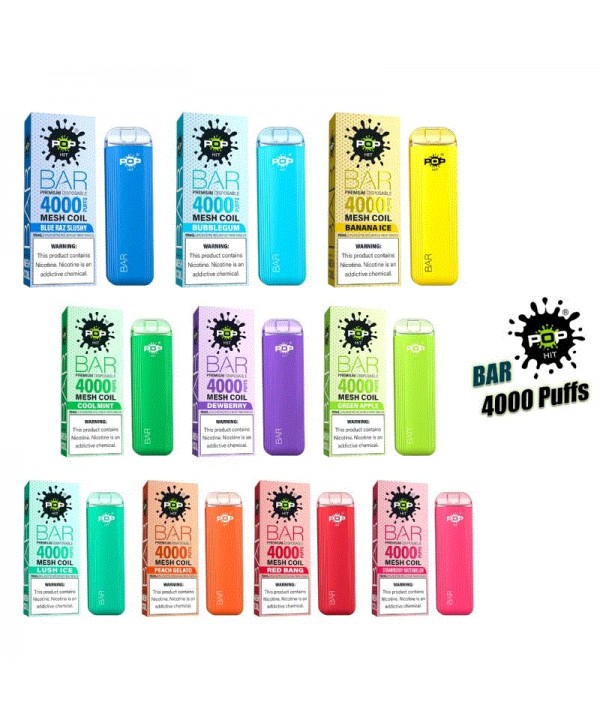 POP Hit Vapor HYBRID BAR DISPOSABLE VAPE 4000 PUFF