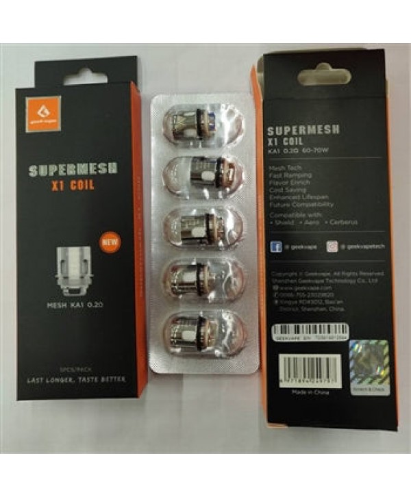 GeekVape Super Mesh Replacement Coil for Shield-Aero-Cerberus-SE 5pcs