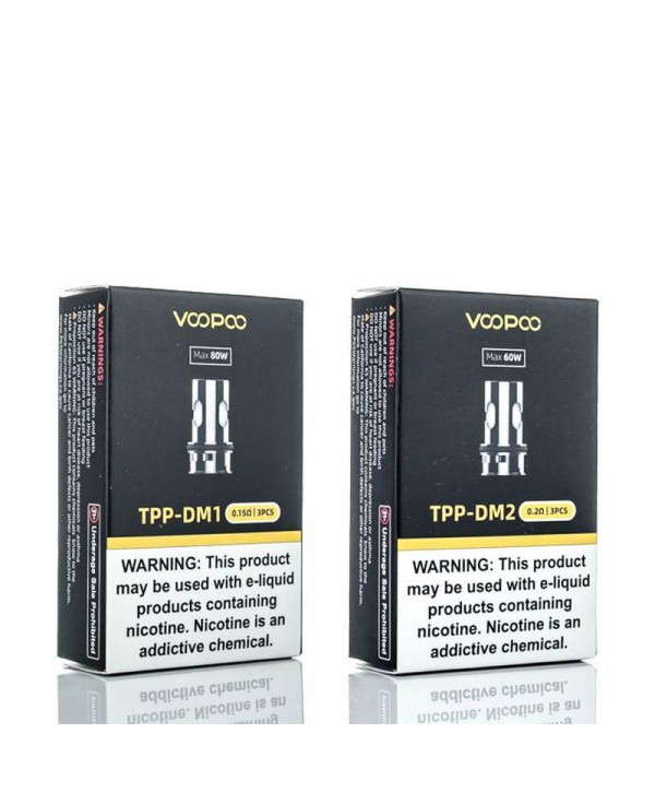 Voopoo TPP Replacement Coil for Drag 3 Pod Kit, Drag X Plus Pod Kit 3pcs