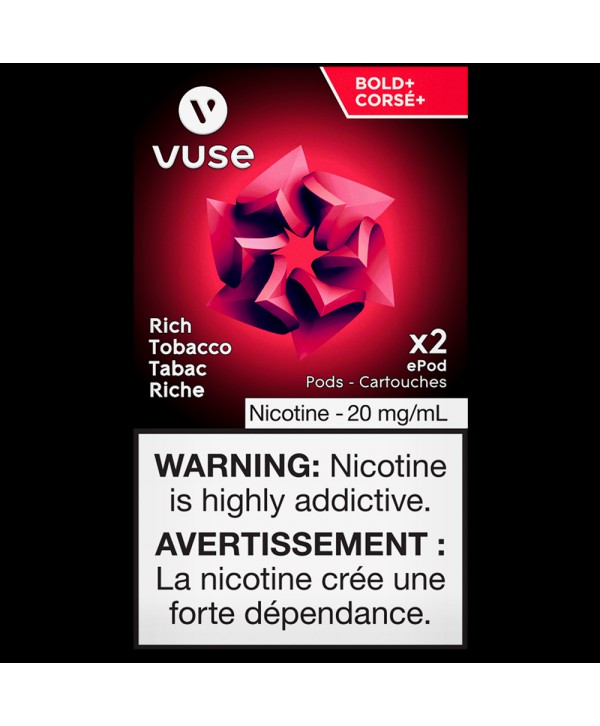 Vuse - Vype Rich Tobacco Bold+ ePod Replacement Pods